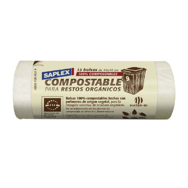 BOLSA BASURA COMPOST 9 L (R15)