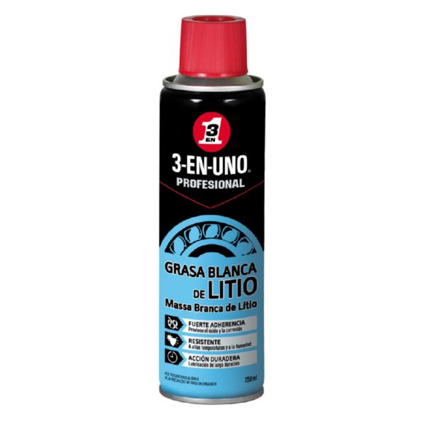 GRASA LITIO 3 EN 1 BLANCA 250 ML SPRAY