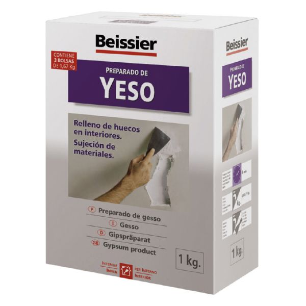 YESO P/RELLENOS  FIJACIONES  1 KG